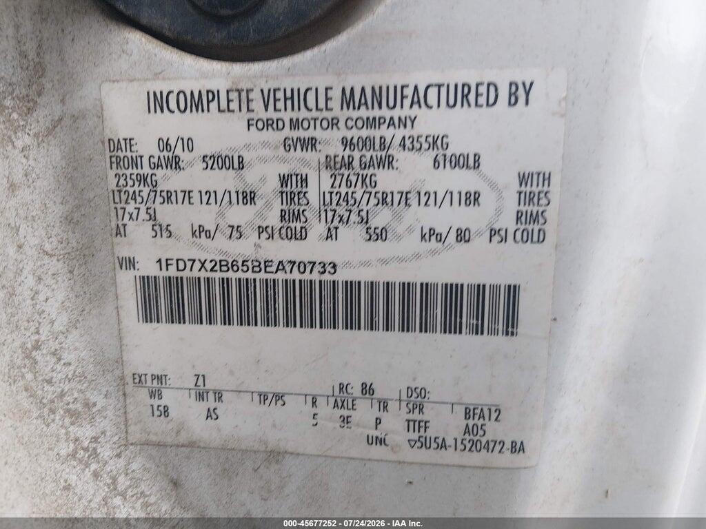 1FD7X2B65BEA70733 2011 FORD F-250 photo no. 9