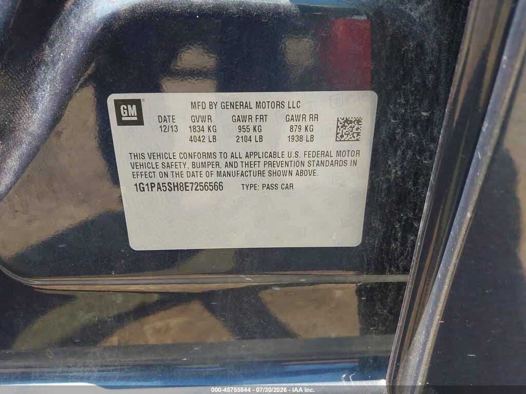 1G1PA5SH8E7256566 2014 CHEVROLET CRUZE photo no. 9