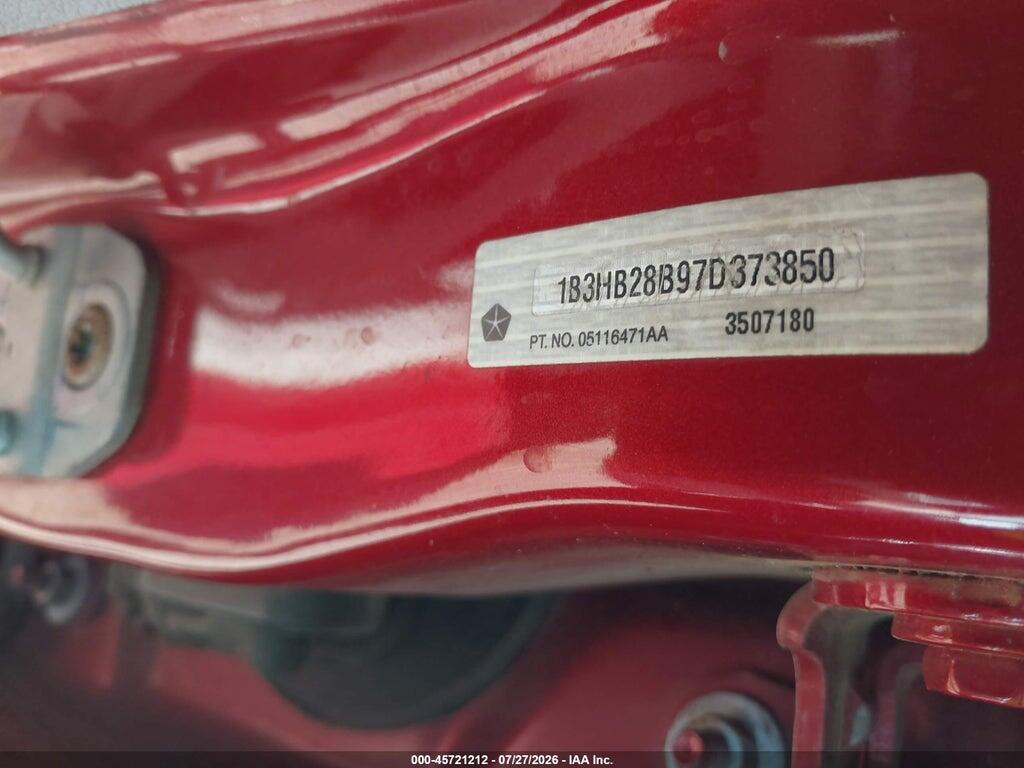 1B3HB28B97D373850 2007 DODGE CALIBER photo no. 9