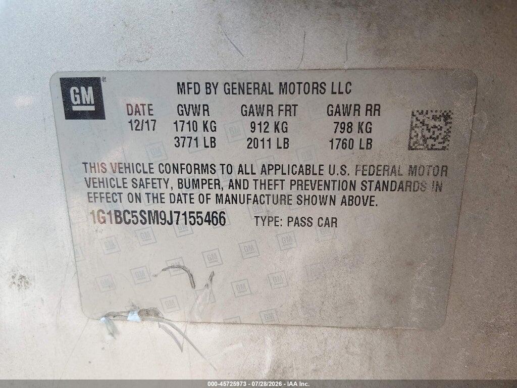 1G1BC5SM9J7155466 2018 CHEVROLET CRUZE photo no. 9