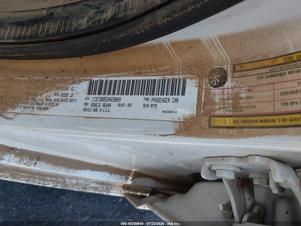1C3CCBBB5DN639809 2013 CHRYSLER 200 photo no. 9