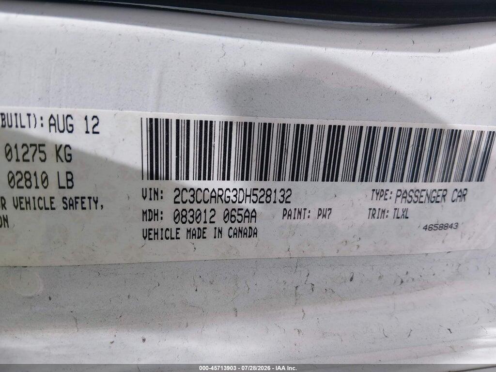 2C3CCARG3DH528132 2013 CHRYSLER 300 photo no. 9