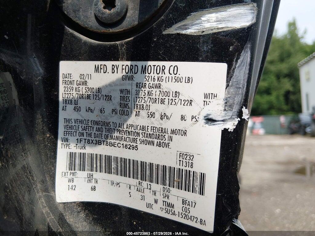 1FT8X3BT8BEC18295 2011 FORD F-350 photo no. 8