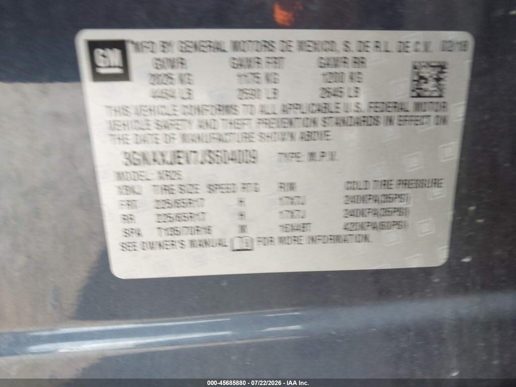 3GNAXJEV7JS604009 2018 CHEVROLET EQUINOX photo no. 9