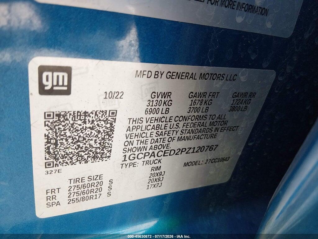 1GCPACED2PZ120767 2023 CHEVROLET SILVERADO 1500 photo no. 9