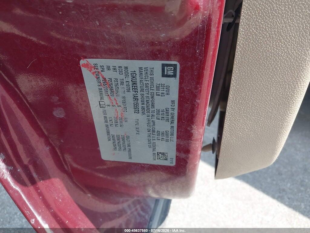 1GKUKEEF1AR155972 2010 GMC YUKON photo no. 9