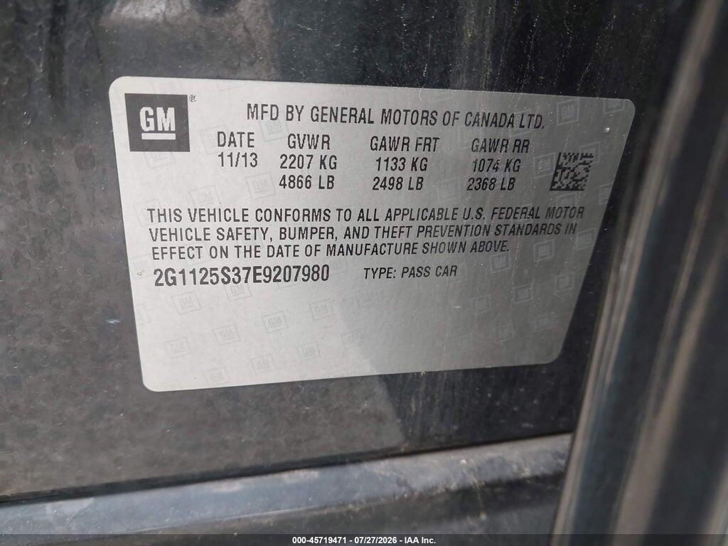 2G1125S37E9207980 2014 CHEVROLET IMPALA photo no. 9