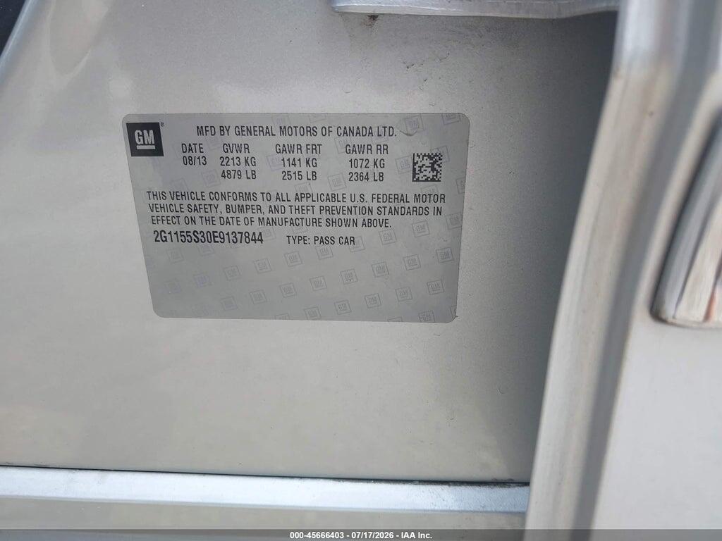 2G1155S30E9137844 2014 CHEVROLET IMPALA photo no. 9