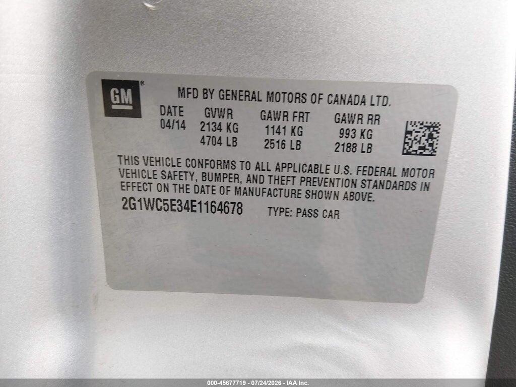 2G1WC5E34E1164678 2014 CHEVROLET IMPALA LIMITED photo no. 9