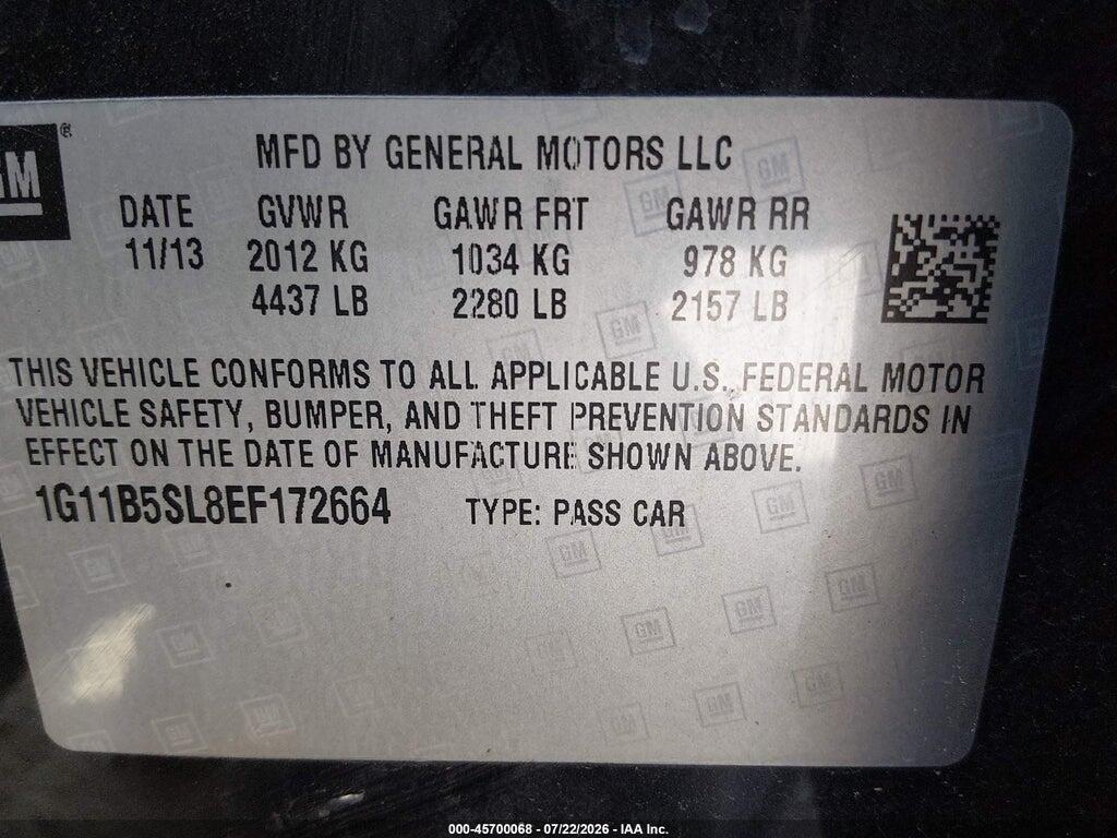 1G11B5SL8EF172664 2014 CHEVROLET MALIBU photo no. 9