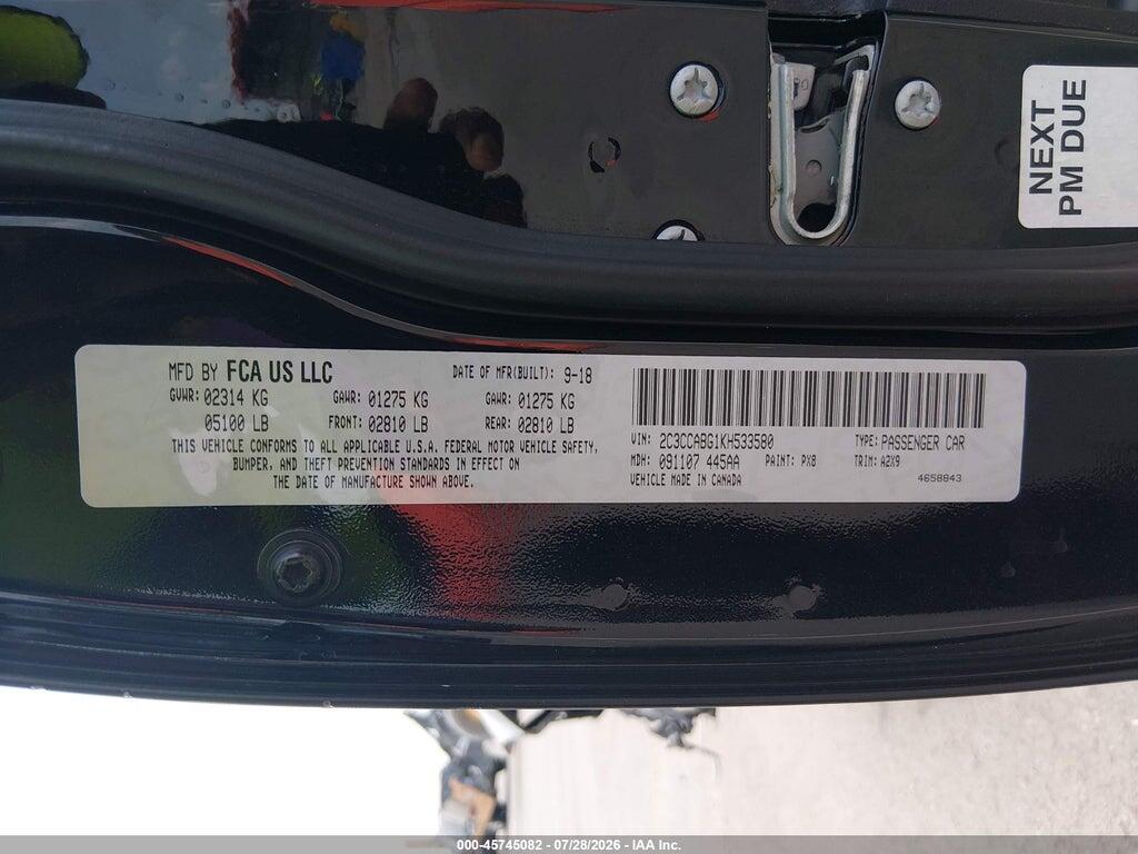 2C3CCABG1KH533580 2019 CHRYSLER 300 photo no. 9