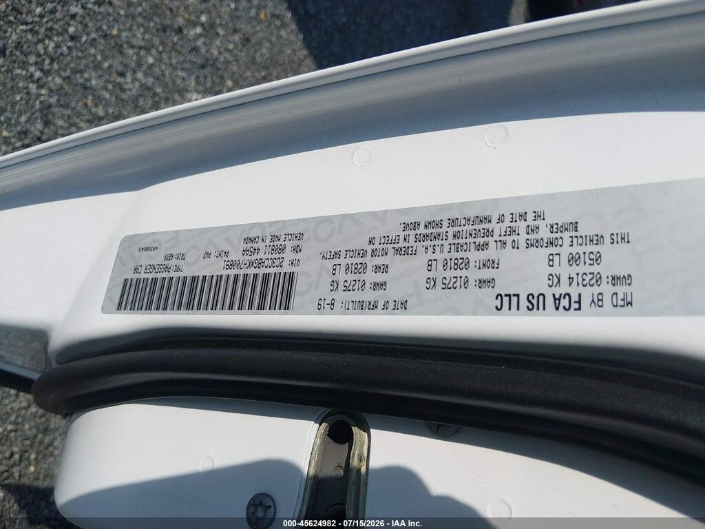 2C3CCABGXKH700891 2019 CHRYSLER 300 photo no. 9