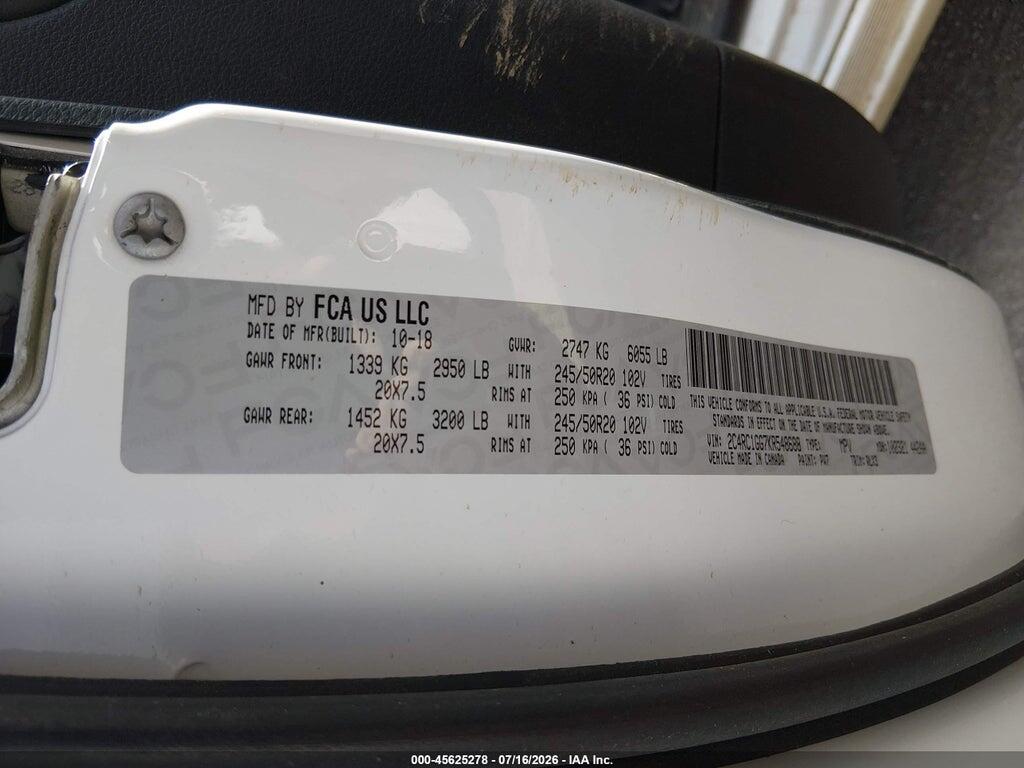 2C4RC1GG7KR548688 2019 CHRYSLER PACIFICA photo no. 9