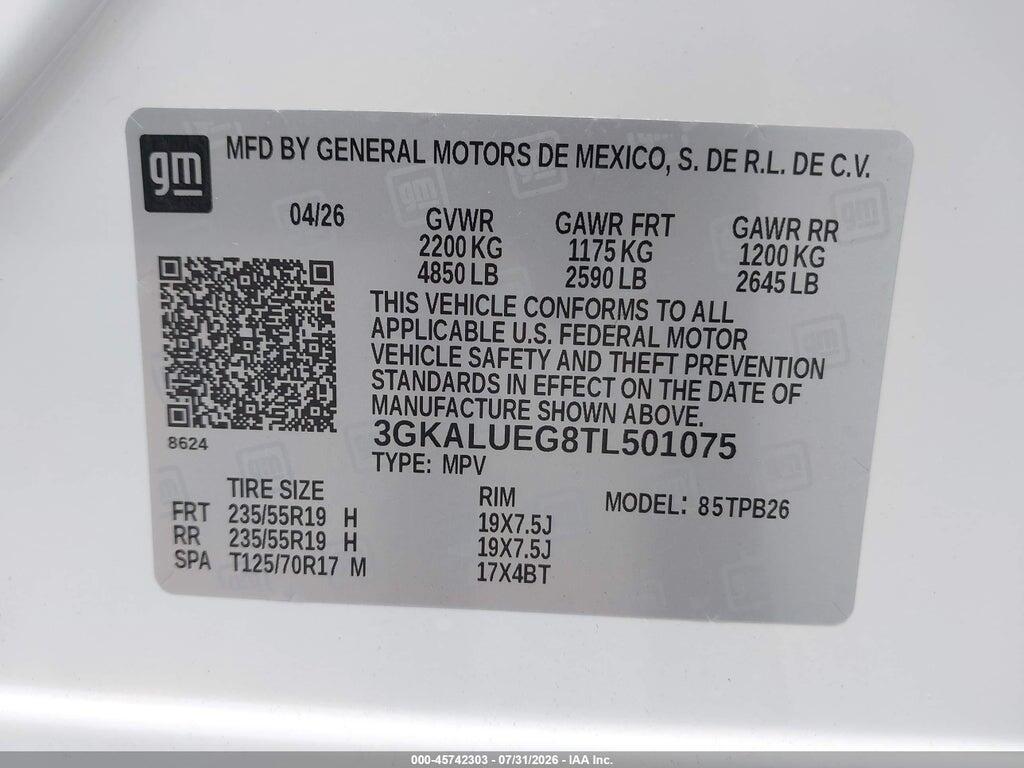 3GKALUEG8TL501075 2026 GMC TERRAIN photo no. 9