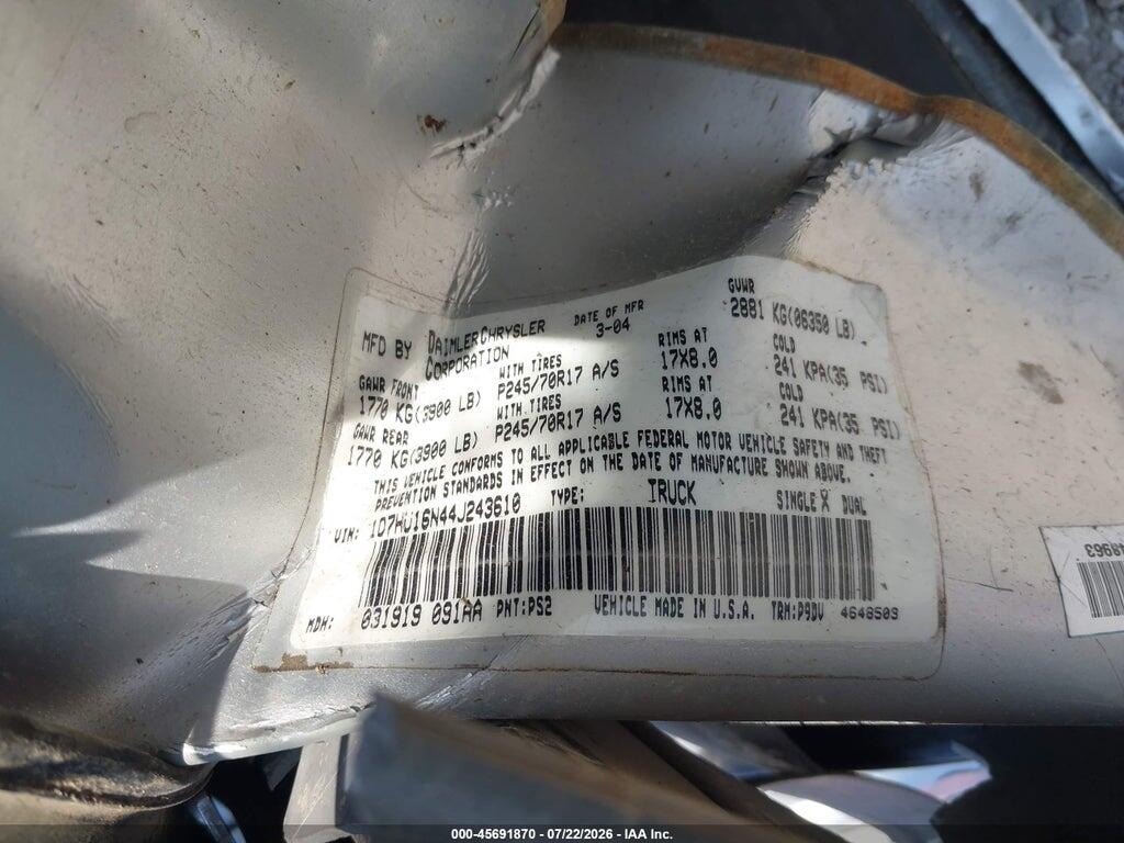 3D7MX46AX7G808212 2007 DODGE RAM 3500 photo no. 9