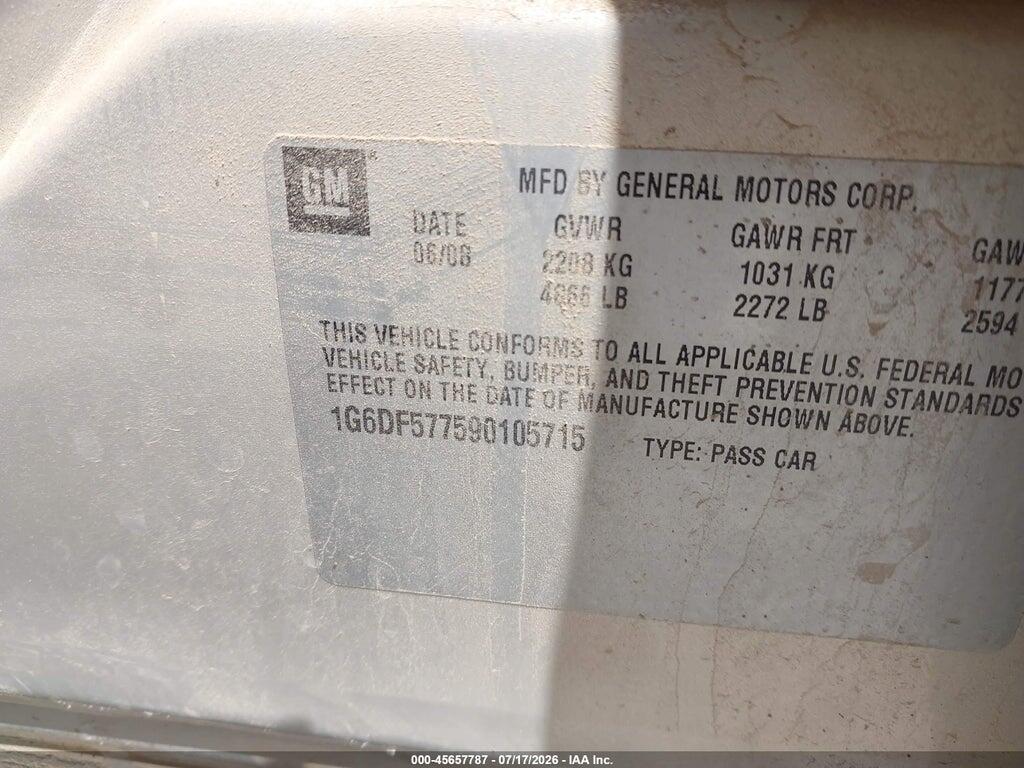 1G6DF577590105715 2009 CADILLAC CTS photo no. 9