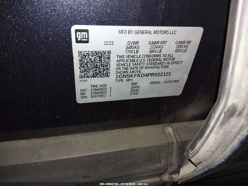 1GNSKFKD4PR552121 2023 CHEVROLET SUBURBAN photo no. 9
