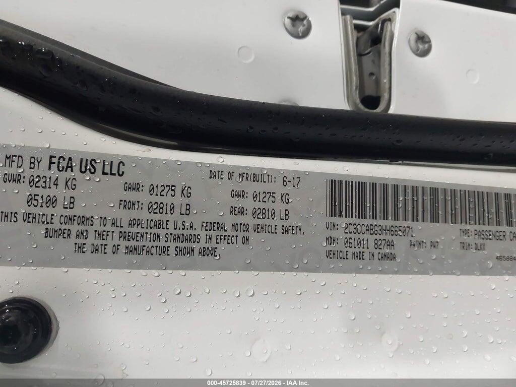 2C3CCABG3HH665071 2017 CHRYSLER 300 photo no. 9