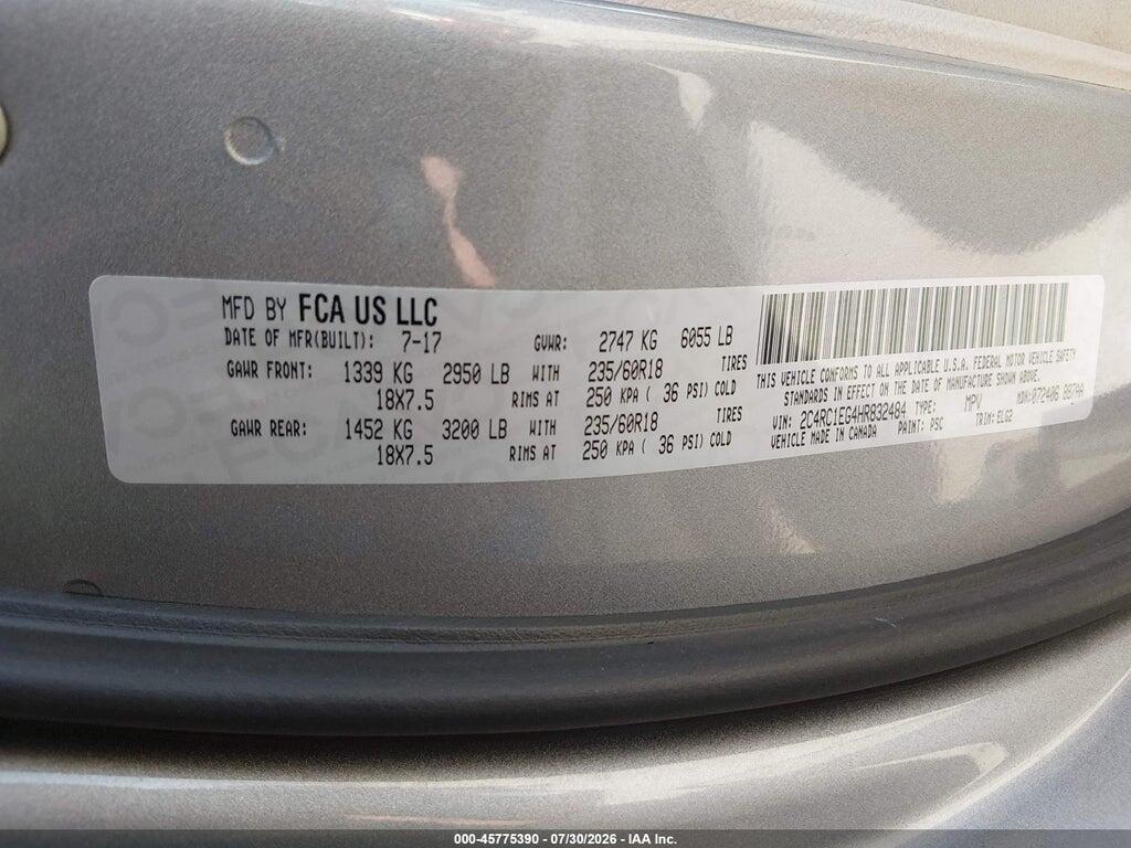2C4RC1EG4HR832484 2017 CHRYSLER PACIFICA photo no. 9
