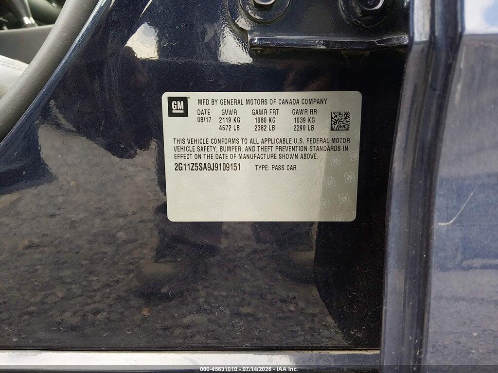 2G11Z5SA9J9109151 2018 CHEVROLET IMPALA photo no. 9