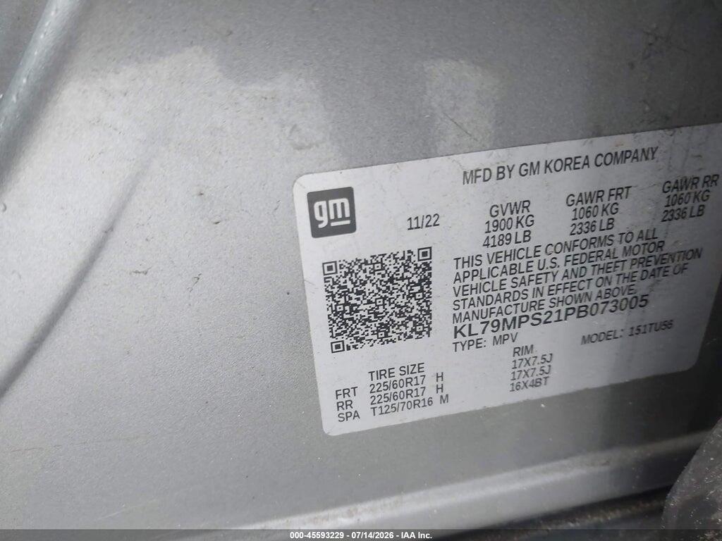KL79MPS21PB073005 2023 CHEVROLET TRAILBLAZER photo no. 9