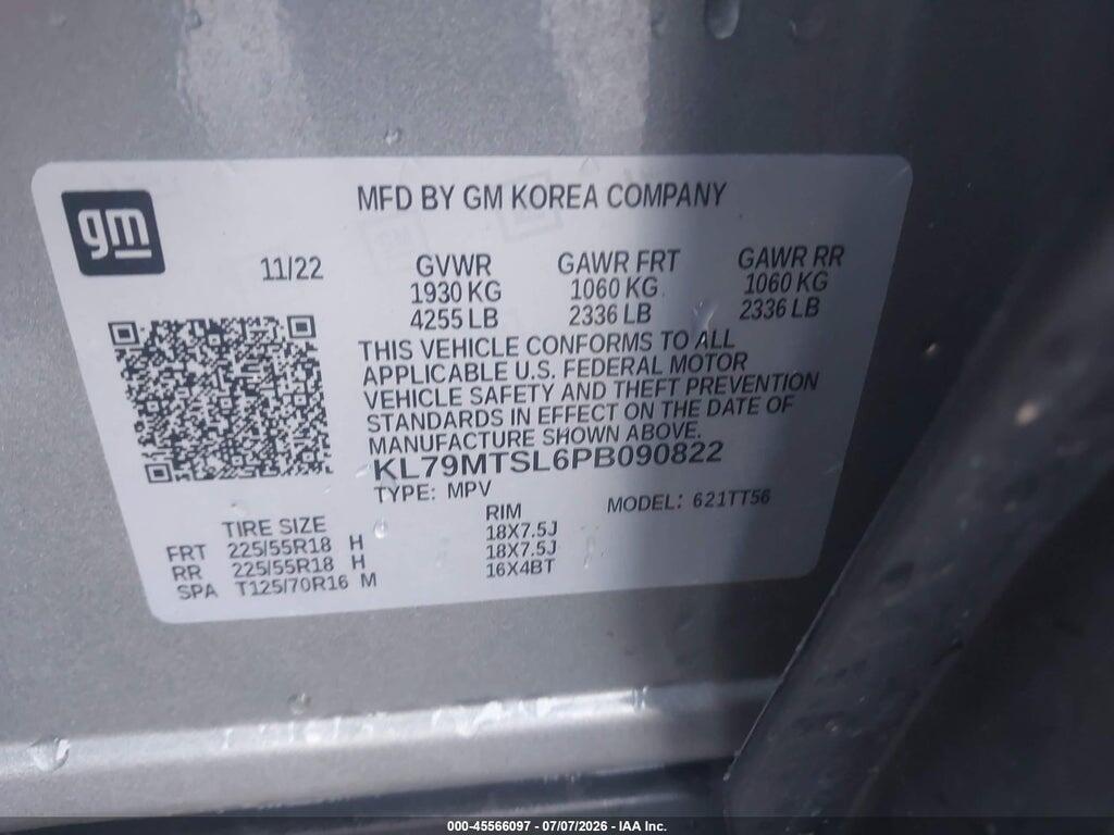 KL79MTSL6PB090822 2023 CHEVROLET TRAILBLAZER photo no. 9