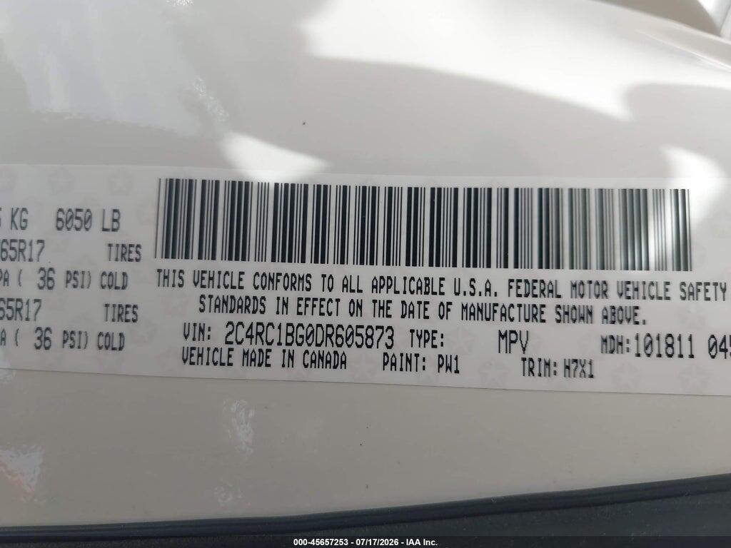 2C4RC1BG0DR605873 2013 CHRYSLER TOWN & COUNTRY photo no. 9