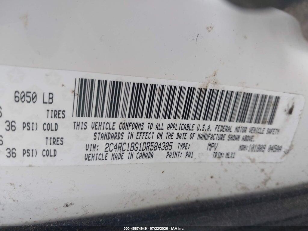 2C4RC1BG1DR584385 2013 CHRYSLER TOWN & COUNTRY photo no. 9
