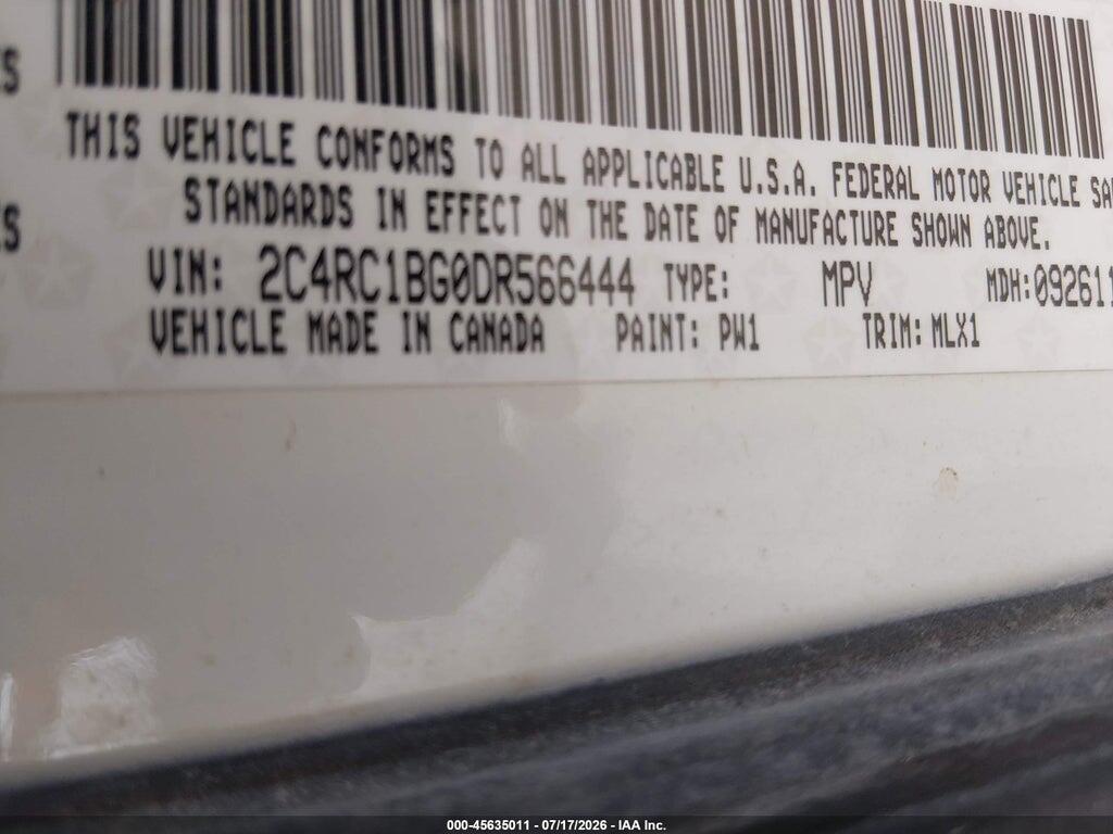 2C4RC1BG0DR566444 2013 CHRYSLER TOWN & COUNTRY photo no. 9