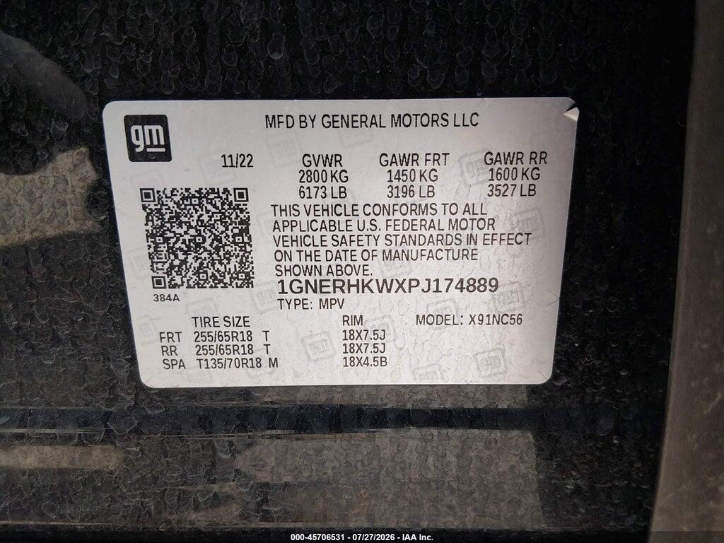 1GNERHKWXPJ174889 2023 CHEVROLET TRAVERSE photo no. 9