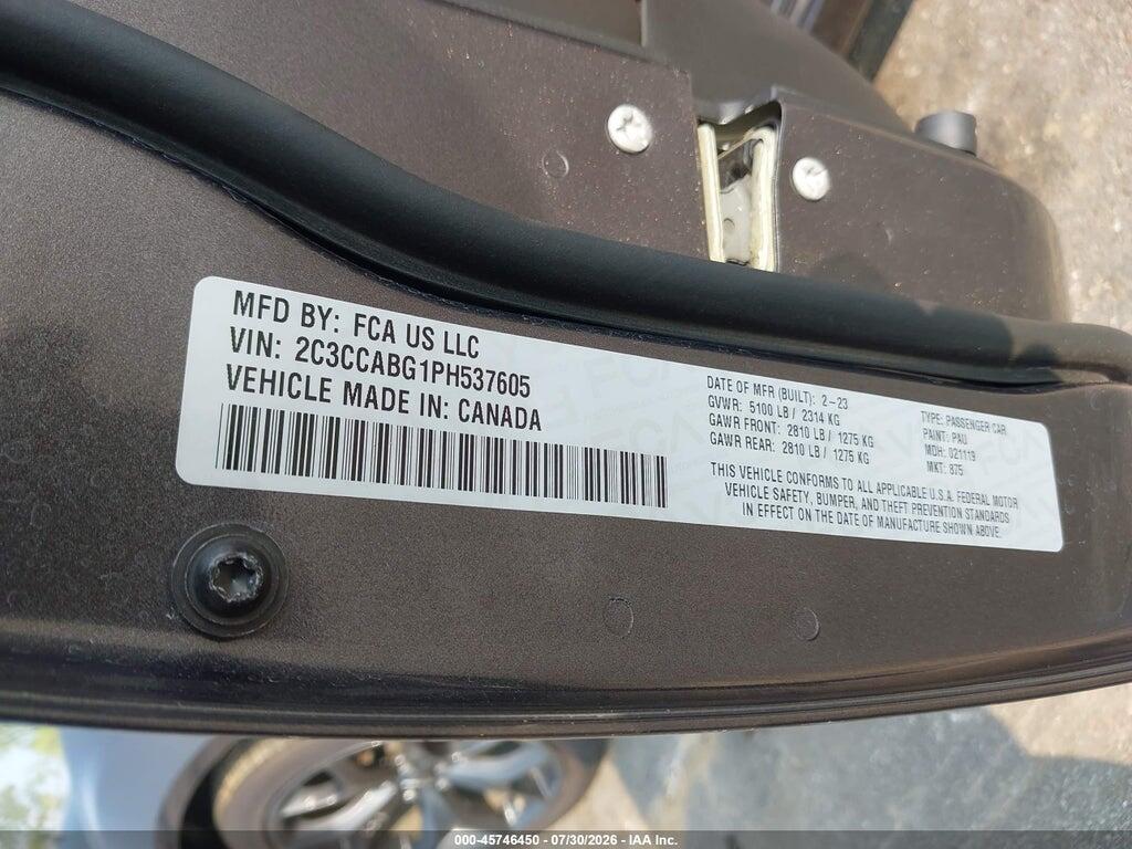 2C3CCABG1PH537605 2023 CHRYSLER 300 photo no. 9