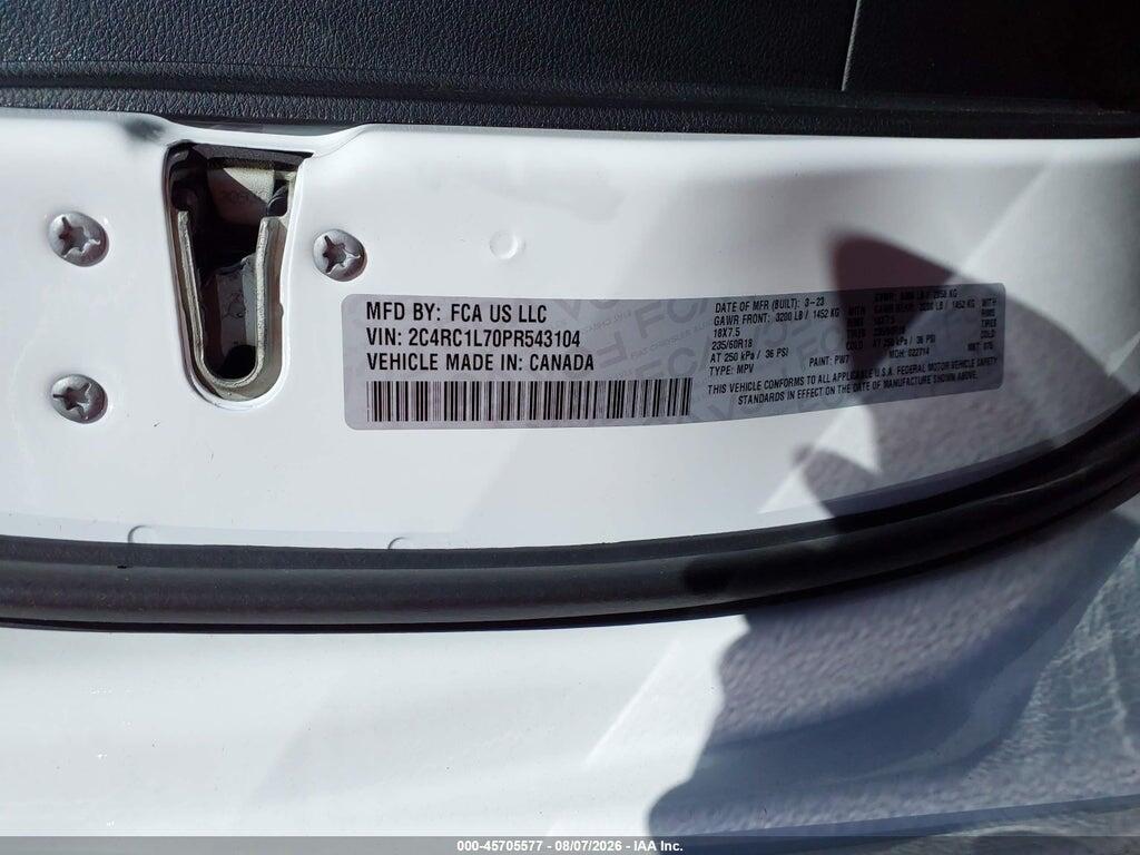 2C4RC1L70PR543104 2023 CHRYSLER PACIFICA HYBRID photo no. 9