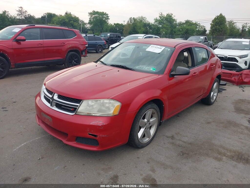 1C3CDZAB8DL628189 2013 DODGE AVENGER photo no. 2
