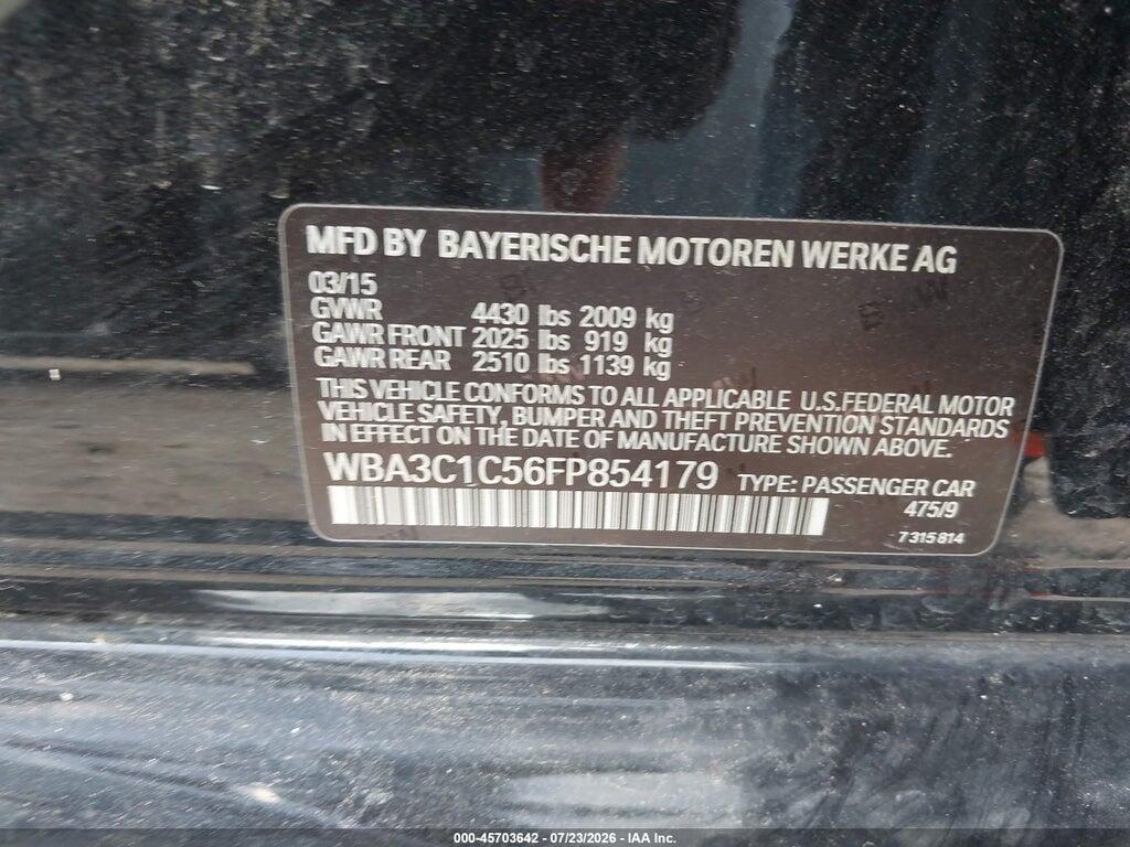 WBA3C1C56FP854179 2015 BMW 328I photo no. 9