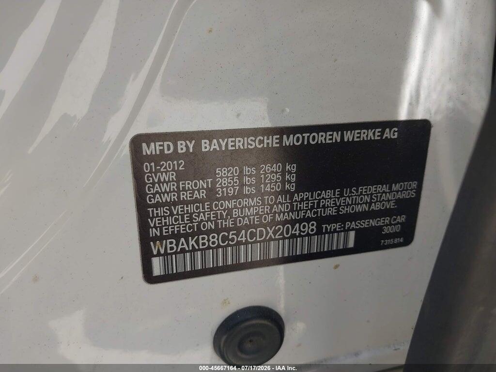 WBAKB8C54CDX20498 2012 BMW 750LI photo no. 9
