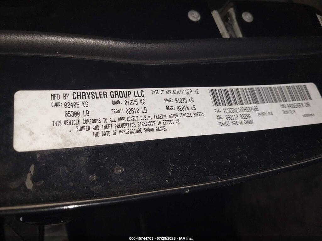 2C3CDXCT6DH537686 2013 DODGE CHARGER photo no. 9
