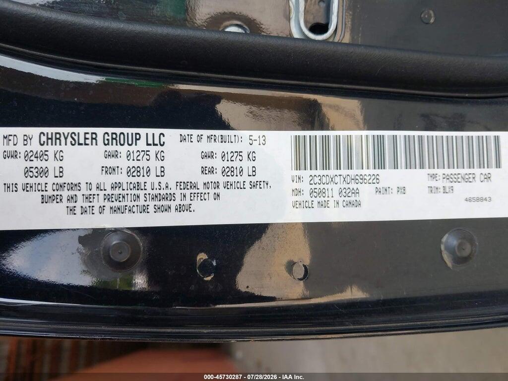 2C3CDXCTXDH696226 2013 DODGE CHARGER photo no. 9