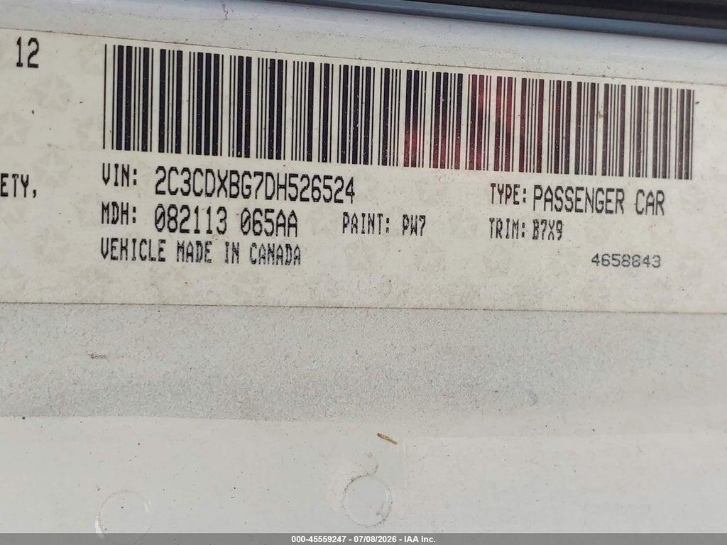 2C3CDXBG7DH526524 2013 DODGE CHARGER photo no. 9