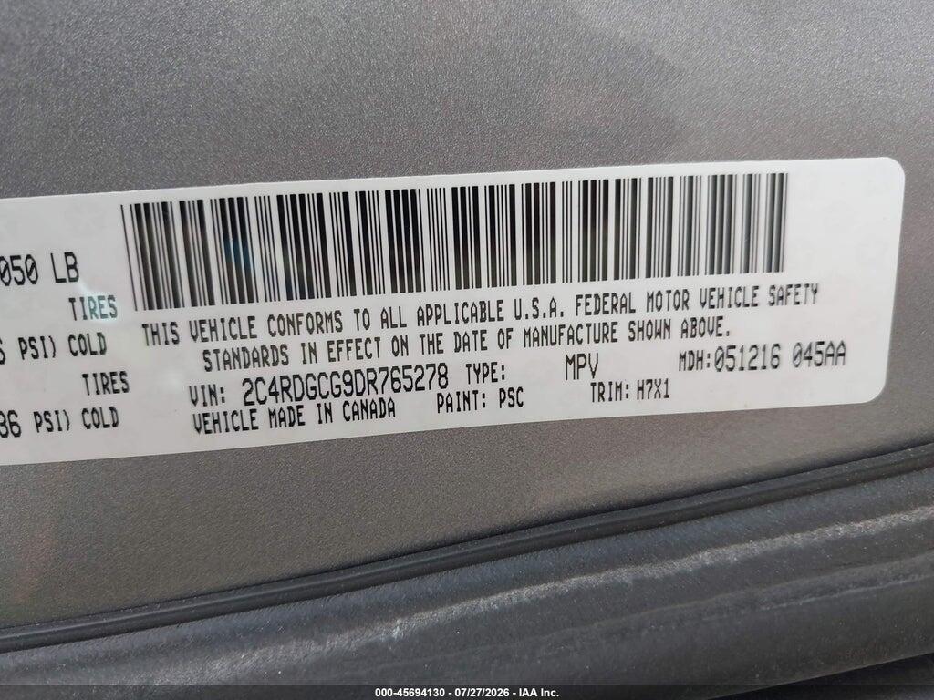 2C4RDGCG9DR765278 2013 DODGE GRAND CARAVAN photo no. 9