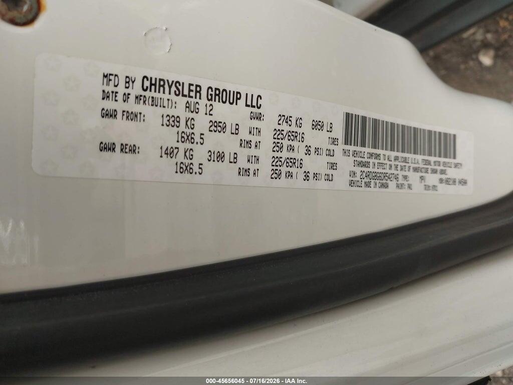 2C4RDGBG6DR542746 2013 DODGE GRAND CARAVAN photo no. 9