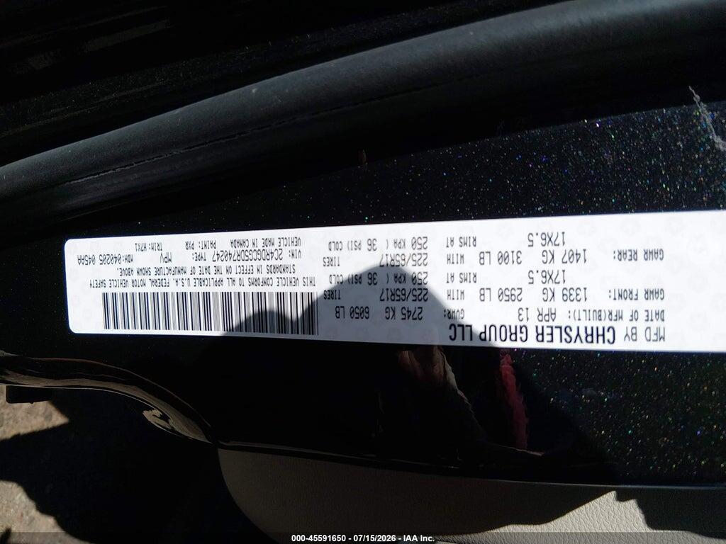 2C4RDGCG5DR740247 2013 DODGE GRAND CARAVAN photo no. 9