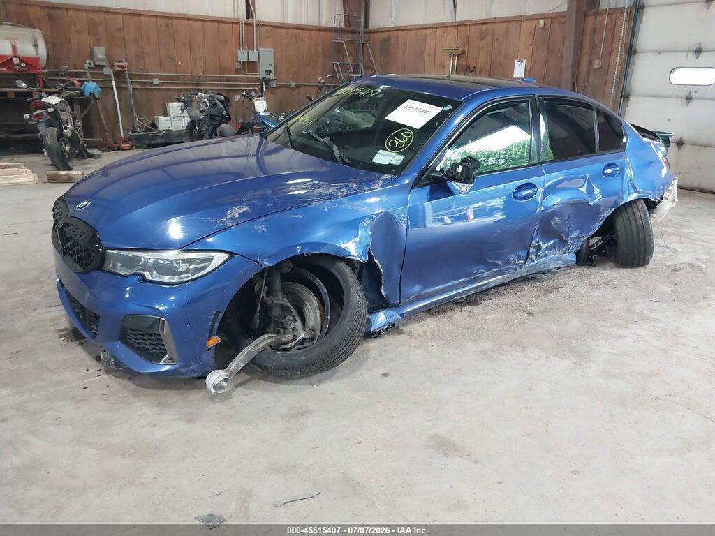 3MW5U7J09M8B49355 2021 BMW 3 SERIES photo no. 2