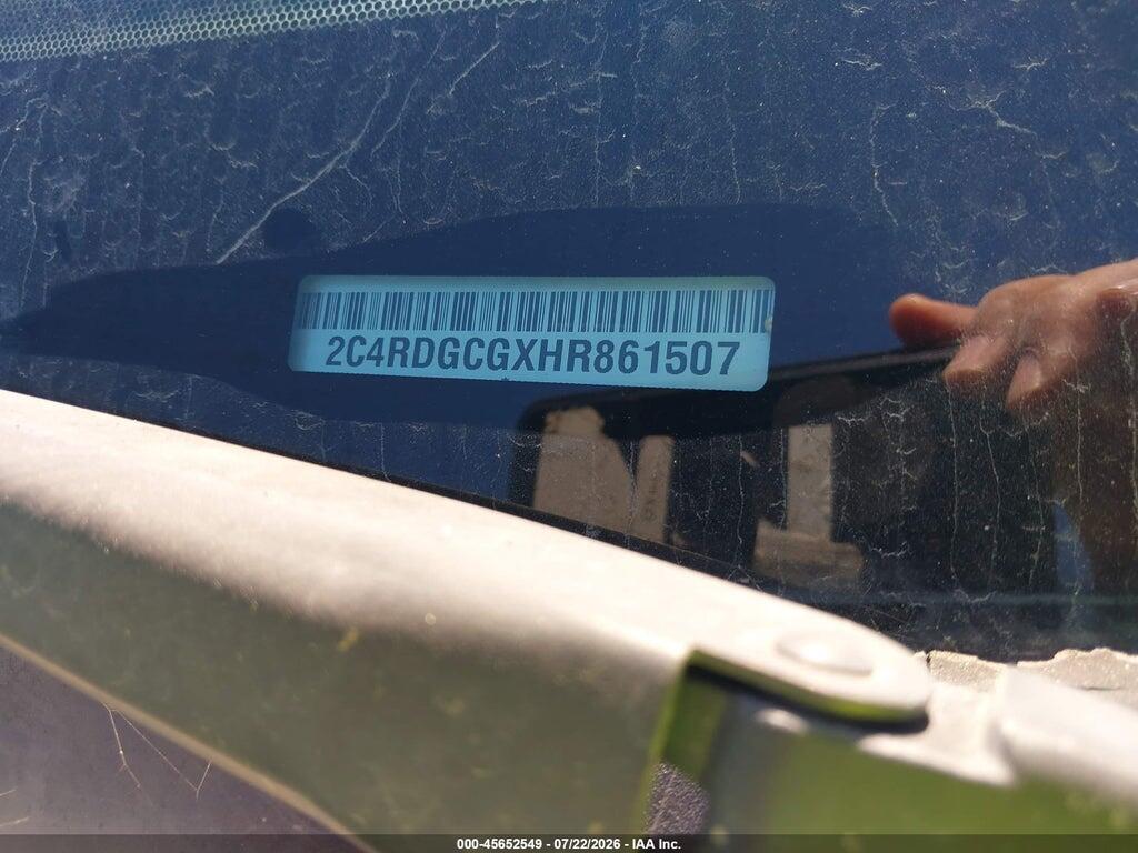 2C4RDGCGXHR861507 2017 DODGE GRAND CARAVAN photo no. 9