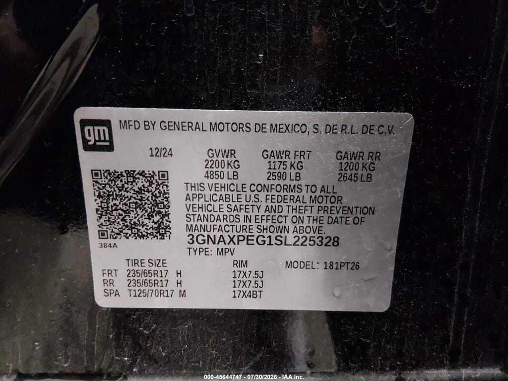 3GNAXPEG1SL225328 2025 CHEVROLET EQUINOX photo no. 9