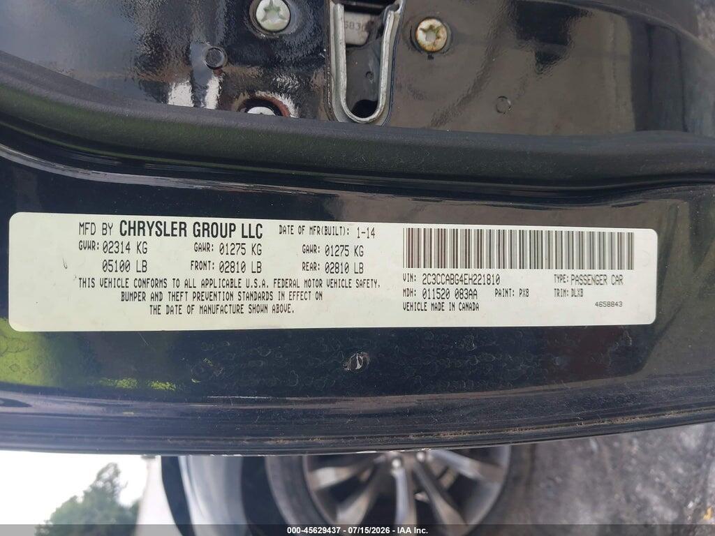 2C3CCABG4EH221810 2014 CHRYSLER 300 photo no. 9