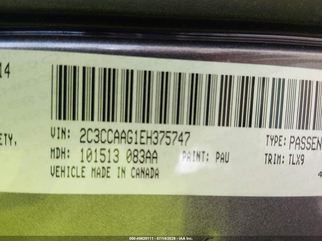 2C3CCAAG1EH375747 2014 CHRYSLER 300 photo no. 9