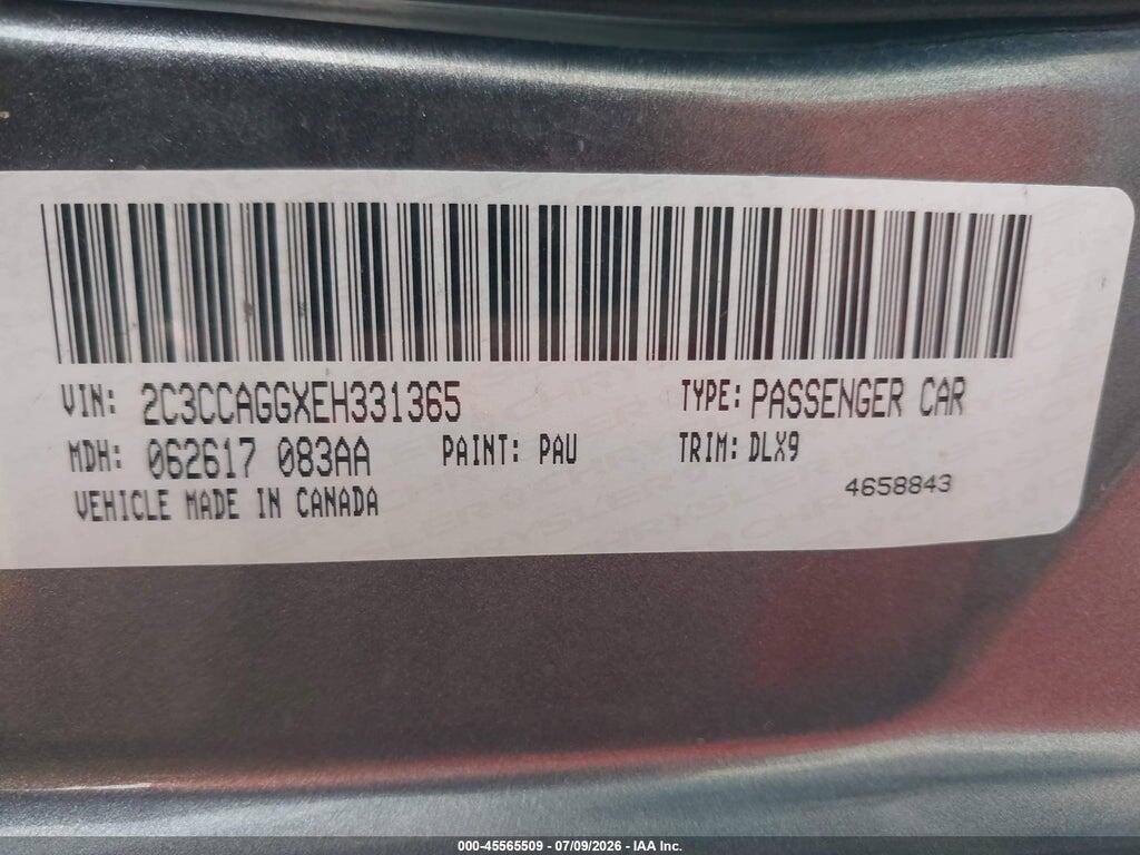 2C3CCAGGXEH331365 2014 CHRYSLER 300 photo no. 9