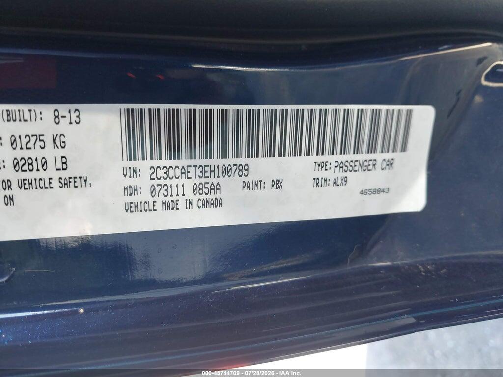 2C3CCAET3EH100789 2014 CHRYSLER 300C photo no. 9