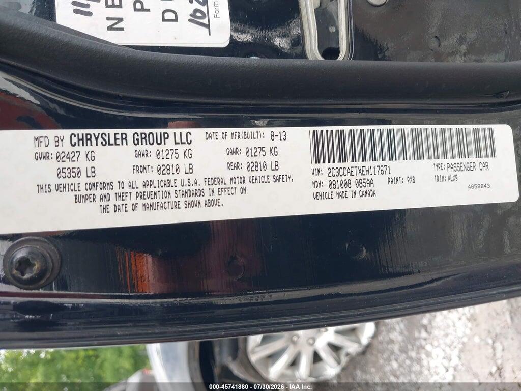 2C3CCAETXEH117671 2014 CHRYSLER 300C photo no. 9