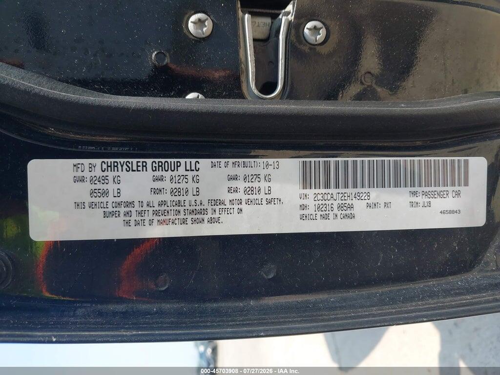 2C3CCAJT2EH149228 2014 CHRYSLER 300C photo no. 9